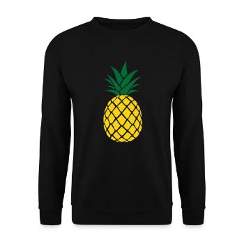 Pineapple pineapple - Unisex Sweatshirt - black - Front - Alina (178cm) & Michal (187cm)