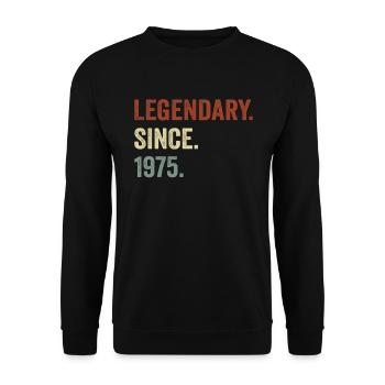 Legendary since 1975 - Unisex Sweatshirt - black - Front - Alina (178cm) & Michal (187cm)