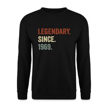 Legendary since 1969 - Unisex Sweatshirt - black - Front - Alina (178cm) & Michal (187cm)