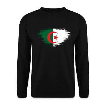 Algeria - Unisex Sweatshirt - black - Front - Alina (178cm) & Michal (187cm)