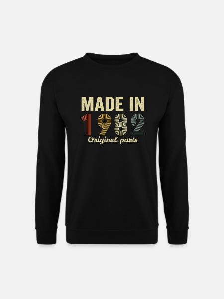 hergestellt im Jahr 1982 Originalteile - Unisex Pullover - Schwarz