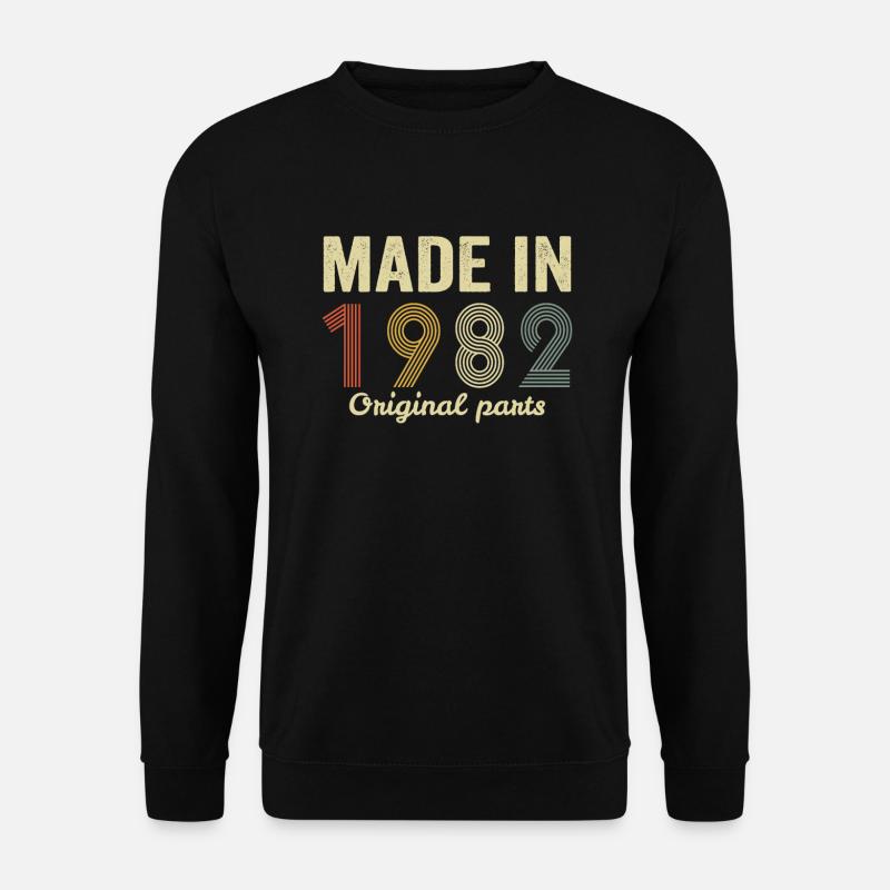 hergestellt im Jahr 1982 Originalteile - Unisex Pullover - Schwarz