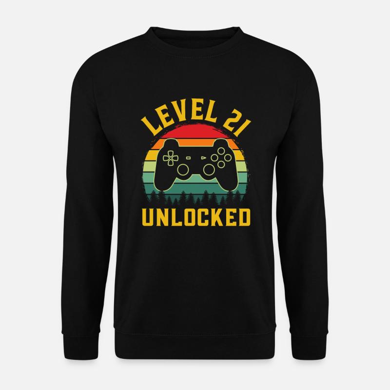 Level 21 freigeschaltet - Unisex Pullover - Schwarz