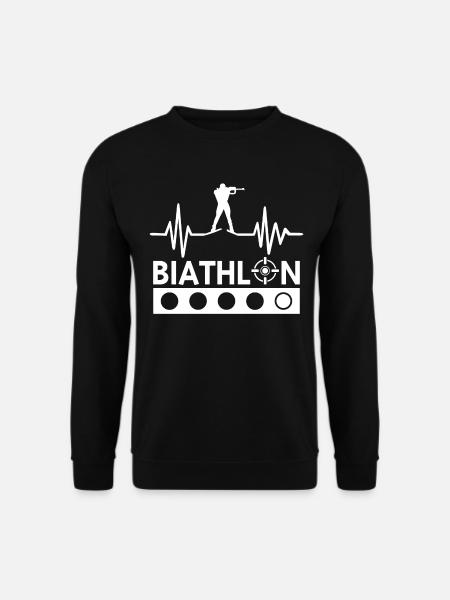 biathlon t-shirt biathlete - Sweat-shirt Unisexe - noir