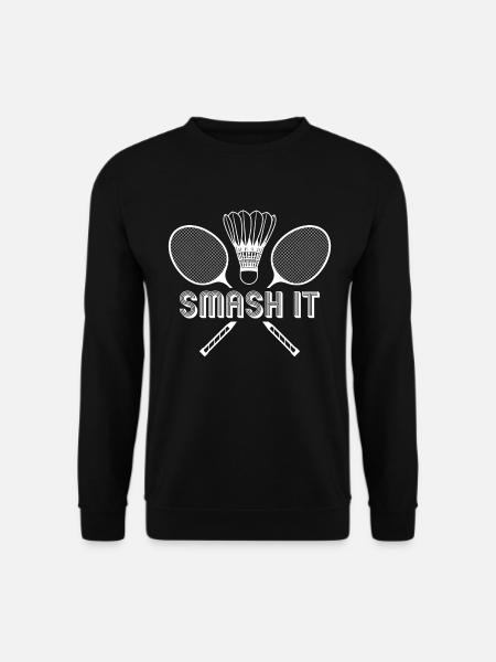 Smash it Badminton - Unisex Sweatshirt - black
