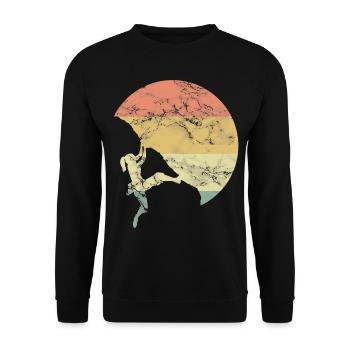 Climbing Girls - Unisex Sweatshirt - black - Front - Alina (178cm) & Michal (187cm)