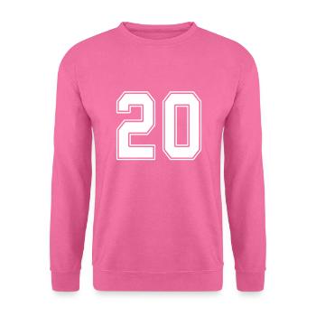 20 Jahre Trikotnummer 20 - Unisex Pullover - Pink - Vorne
