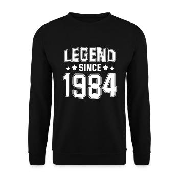 Legend since 1984 - Unisex Pullover - Schwarz - Vorne - Alina (178cm) & Michal (187cm)