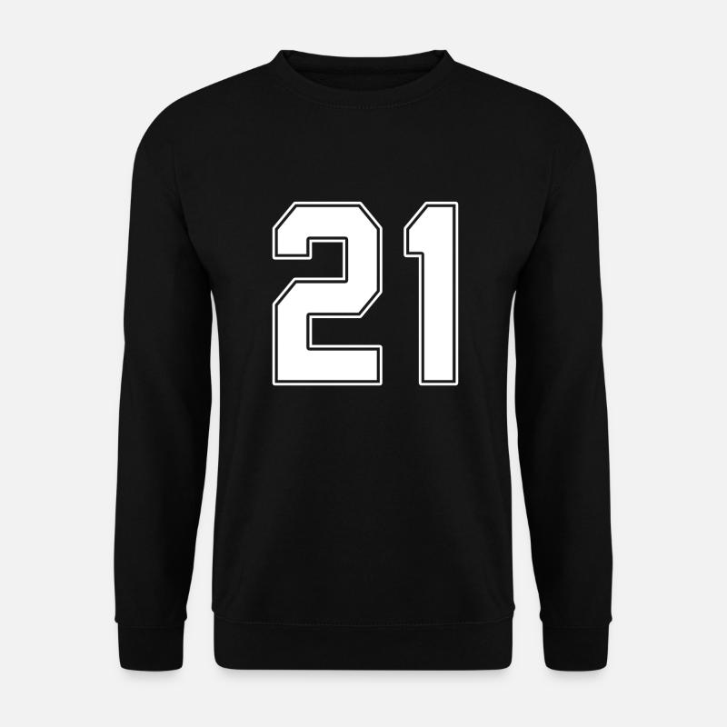 21 ans numéro maillot 21 - Sweat-shirt Unisexe - noir