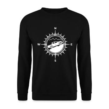 Pick up 4x4 compass off-road car - Unisex Sweatshirt - black - Front - Alina (178cm) & Michal (187cm)
