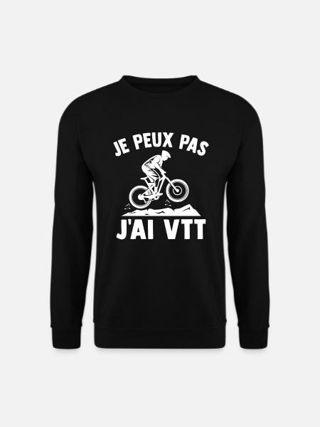 Je peux pas j'ai vtt - Sweat-shirt Unisexe - noir