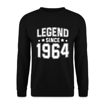 Legend since 1964 - Unisex Sweatshirt - black - Front - Alina (178cm) & Michal (187cm)