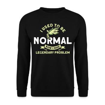 Cryptozoologie Kryptoide Monster Nerd Cadeau - Sweat-shirt Unisexe - noir - Devant - Alina (178cm) & Michal (187cm)