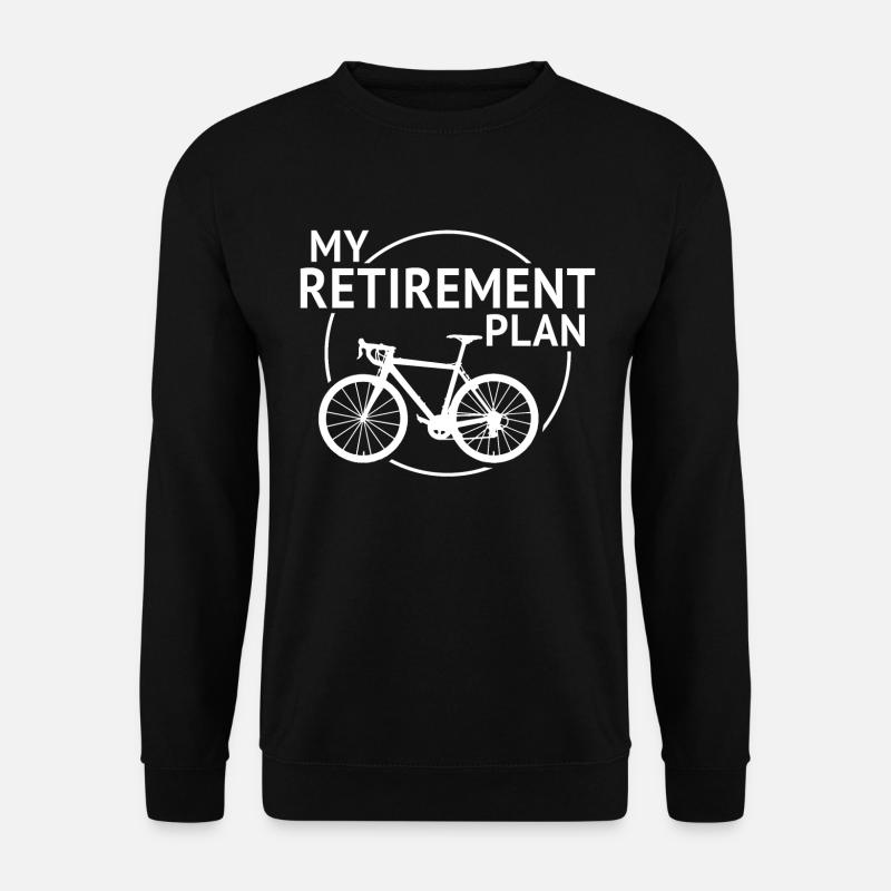 Meine Altersvorsorge Radfahren T-Shirt Radfahrer - Unisex Pullover - Schwarz