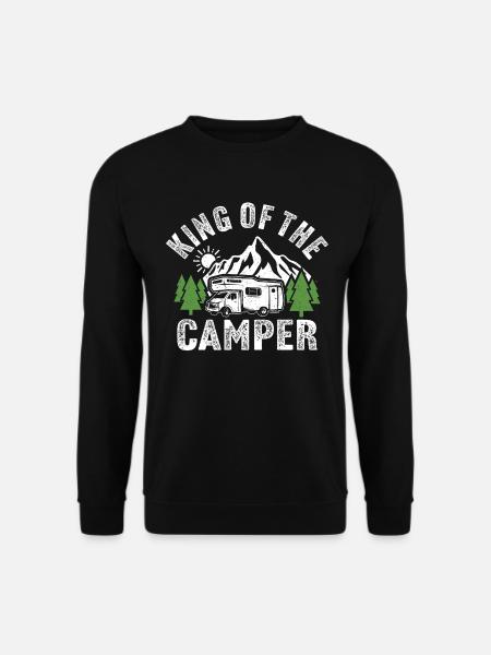 König des Wohnmobils Camping Wohnwagen Wohnmobil - Unisex Pullover - Schwarz