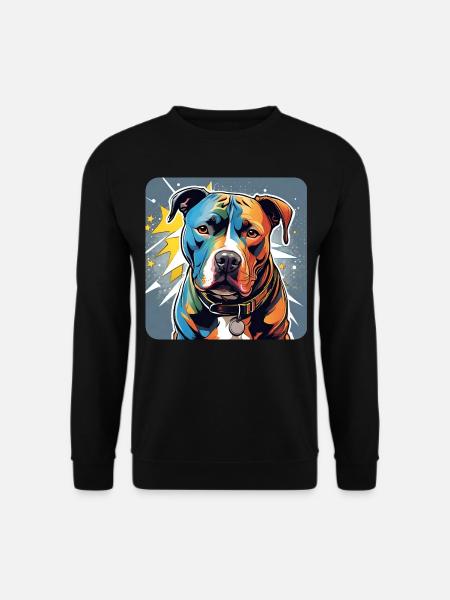 Cool Pitbull Dog - Unisex Sweatshirt - black