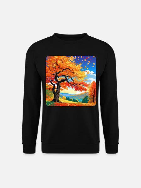Bunte Herbstlandschaft - Unisex Pullover - Schwarz