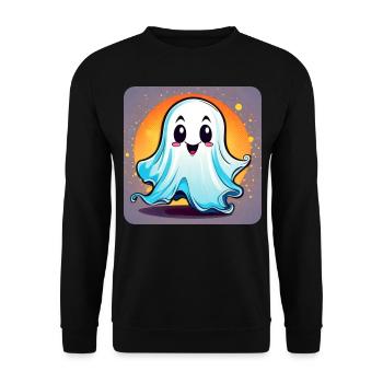 Cute little bogeyman - Unisex Sweatshirt - black - Front - Alina (178cm) & Michal (187cm)