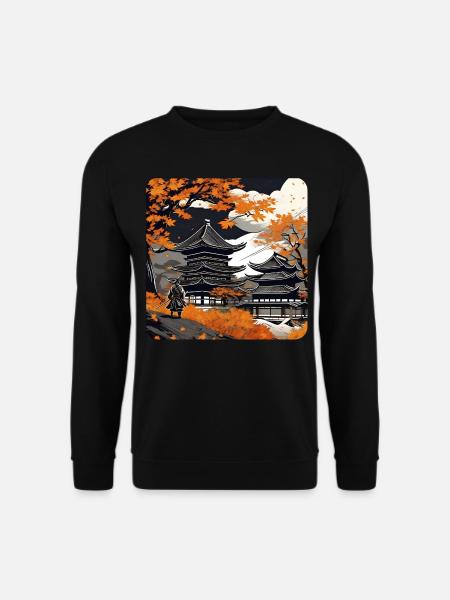 Samurai in Autumn - Unisex Sweatshirt - black