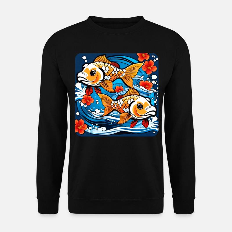 Cute goldfish - Unisex Sweatshirt - black
