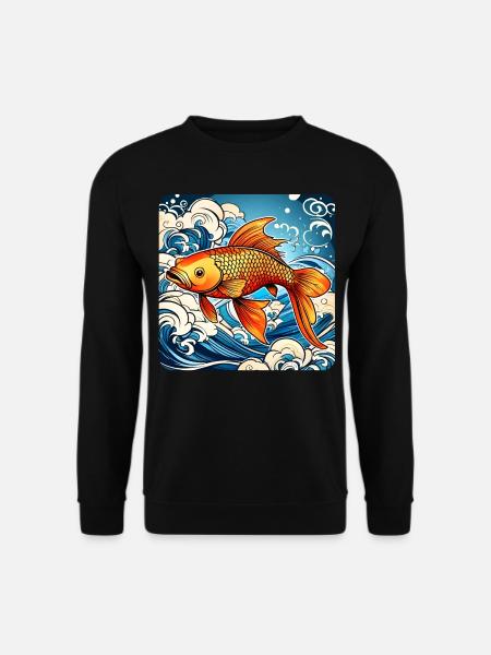 Asian Koi Carp - Unisex Sweatshirt - black