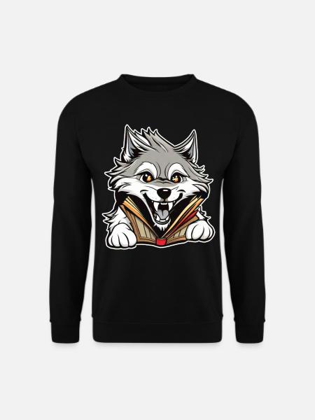 Cute Wolf - Unisex Sweatshirt - black