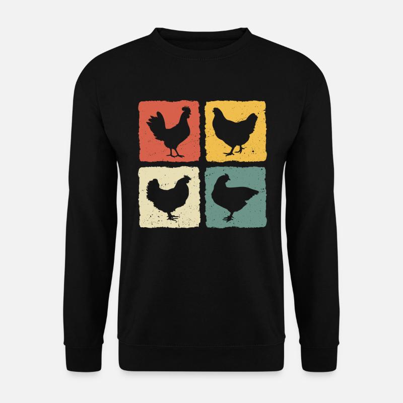 Retro Hens - Unisex Sweatshirt - black