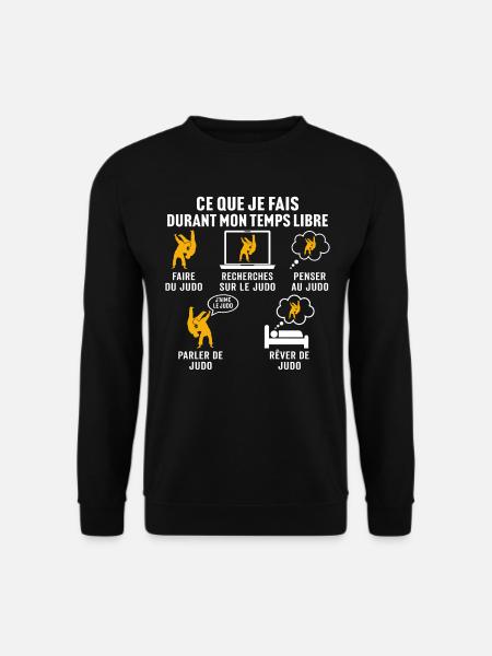Faire du judo - Sweat-shirt Unisexe - noir