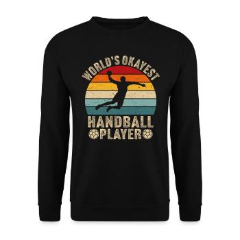 Le joueur de handball le plus correct du monde - Sweat-shirt Unisexe - noir - Devant - Alina (178cm) & Michal (187cm)