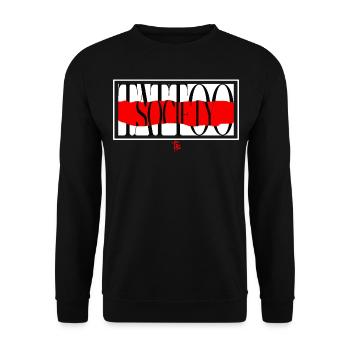 TATTOO SOCIETY INKED TRIBAL COSMETICS MAKE UP - Sweat-shirt Unisexe - noir - Devant - Alina (178cm) & Michal (187cm)