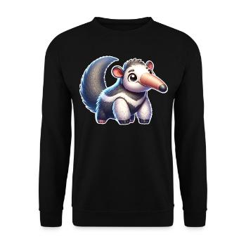 Anteater - Unisex Sweatshirt - black - Front - Alina (178cm) & Michal (187cm)