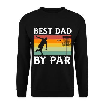 Disc Golf Frisbee Golf Ultimate Frisbee Retro Disc - Unisex Sweatshirt - black - Front - Alina (178cm) & Michal (187cm)