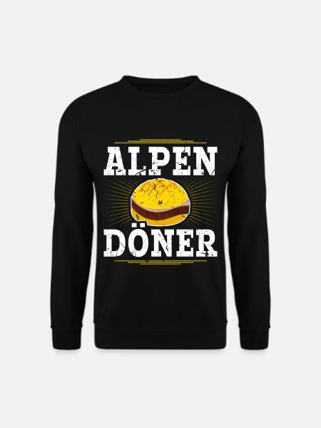 Leberkäse Alpen Döner Fleischkäse Leberkäse - Unisex Pullover - Schwarz