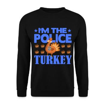 Je suis la police turque - Sweat-shirt Unisexe - noir - Devant - Alina (178cm) & Michal (187cm)