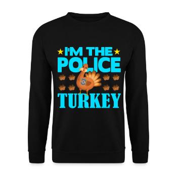 Je suis la police turque - Sweat-shirt Unisexe - noir - Devant - Alina (178cm) & Michal (187cm)