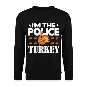 Je suis la police turque - Sweat-shirt Unisexe - noir - Devant - Alina (178cm) & Michal (187cm)