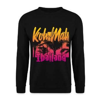 Koh Mak Thaïlande - Sweat-shirt Unisexe - noir - Devant - Alina (178cm) & Michal (187cm)