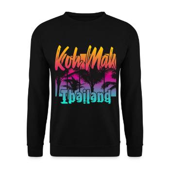 Koh Mak Thaïlande - Sweat-shirt Unisexe - noir - Devant - Alina (178cm) & Michal (187cm)