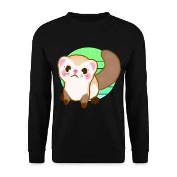 Furet Coucher de soleil - Sweat-shirt Unisexe - noir - Devant - Alina (178cm) & Michal (187cm)