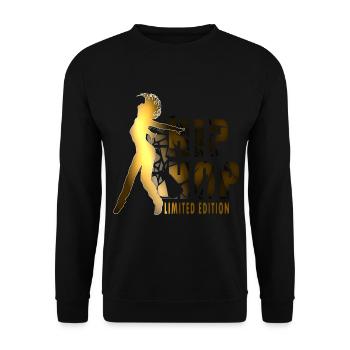 Beat Hip Hop bboy - Unisex Pullover - Schwarz - Vorne - Alina (178cm) & Michal (187cm)
