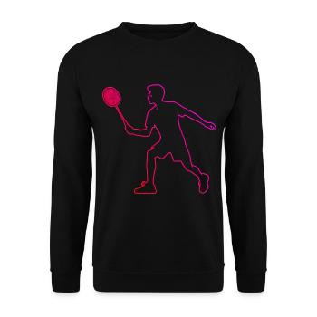 Badminton Women Badminton Badminton Player - Unisex Sweatshirt - black - Front - Alina (178cm) & Michal (187cm)