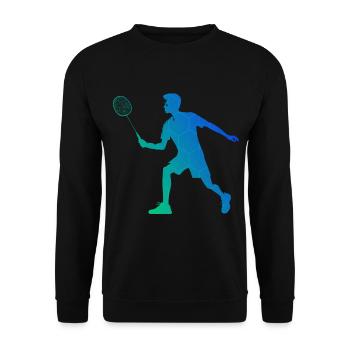 Badminton Badminton Badminton Players Women - Unisex Sweatshirt - black - Front - Alina (178cm) & Michal (187cm)