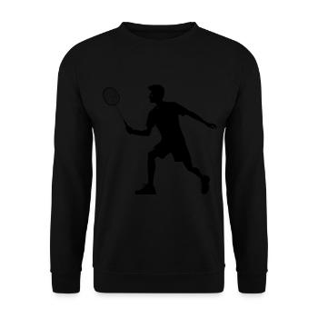 Badminton badminton homme joueur badminton - Sweat-shirt Unisexe - noir - Devant - Alina (178cm) & Michal (187cm)