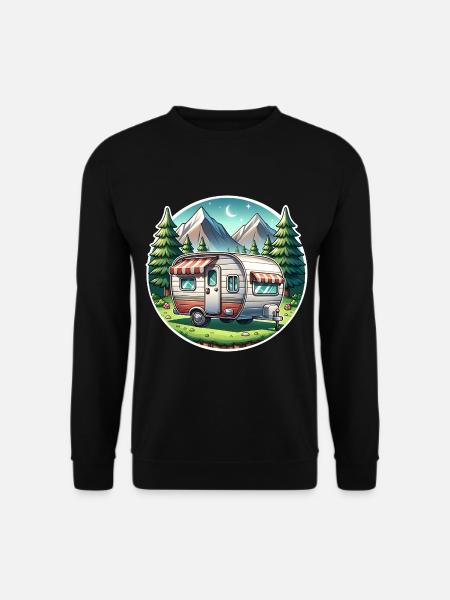 Camping camping-car caravane - Sweat-shirt Unisexe - noir