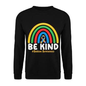 Autism Awareness - Unisex Pullover - Schwarz - Vorne - Alina (178cm) & Michal (187cm)