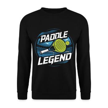 Légende du padel - Sweat-shirt Unisexe - noir - Devant - Alina (178cm) & Michal (187cm)