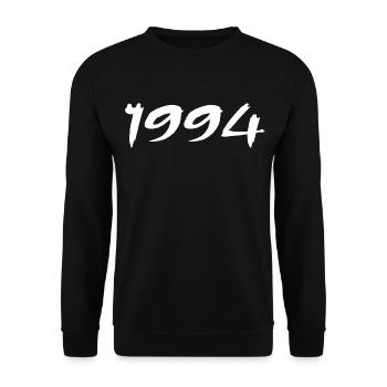 1994 31st Anniversary Gift 1994 Retro 1994 - Unisex Sweatshirt - black - Front - Alina (178cm) & Michal (187cm)