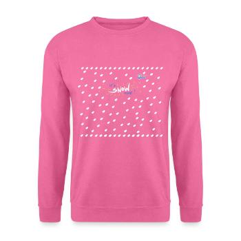 Singe bavarois, c'est la neige! - Sweat-shirt Unisexe - rose - Devant