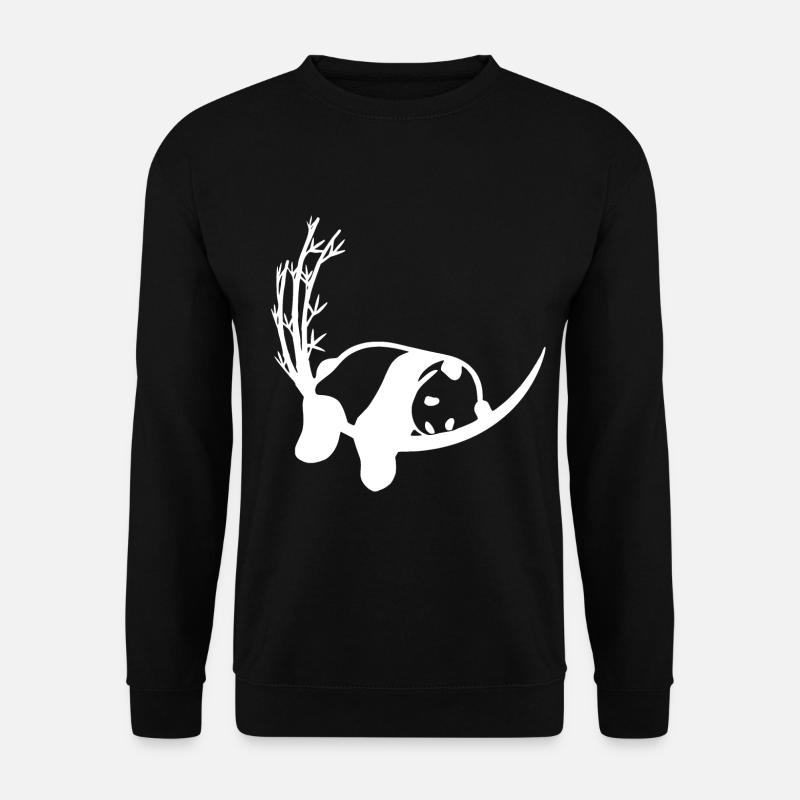 Panda Bamboo Chilling - Unisex Sweatshirt - black
