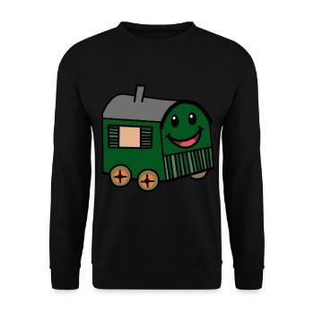 Happy Bauwagen Hut House Garden House Nature - Sweat-shirt Unisexe - noir - Devant - Alina (178cm) & Michal (187cm)